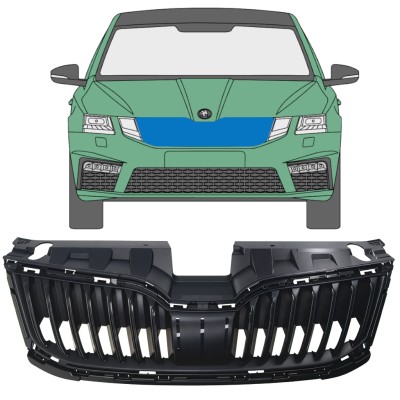 Grill do Skoda Octavia III 2017-2020 16206