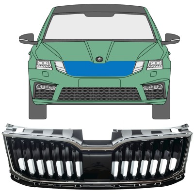 Grill do Skoda Octavia III 2017-2020 / Zestaw 7548