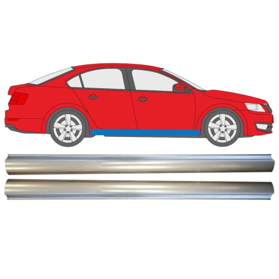 Reperaturka progu część dolna do Skoda Octavia III 2013-2020 / Lewa+Prawa / Zestaw 14827 Reperaturka progu część dolna do Skoda Octavia III 2013-2020 / Lewa+Prawa / Zestaw 14827