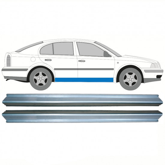 Reperaturka progu do Skoda Octavia 1996-2010 / Lewa = Prawa (symetryczny) / Zestaw 10333