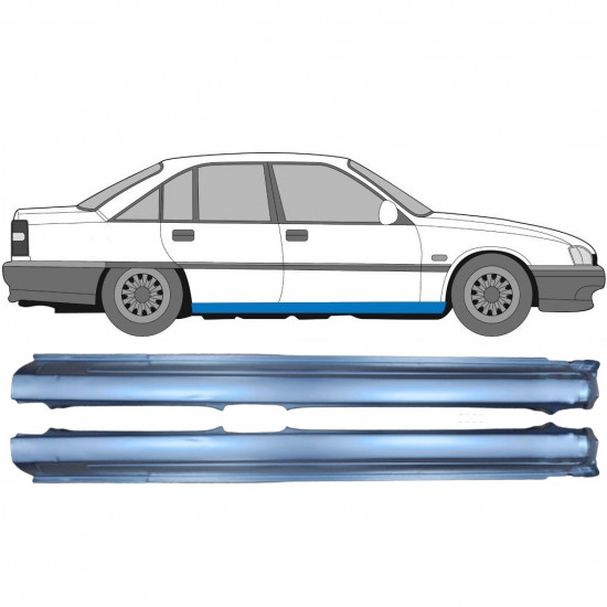 Reperaturka progu do Opel Omega A 1986-1993 / Lewa+Prawa / Zestaw 9782