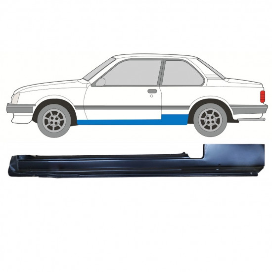 Reperaturka progu do Opel Ascona / Vauxhall Cavalier 1981-1988 / Lewa 10980