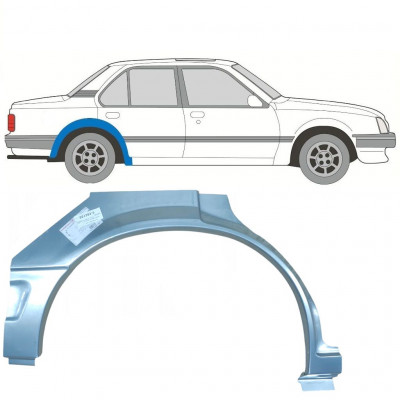 OPEL ASCONA C / VAUXHALL CAVALIER 1981-1988 5 DRZWIOWY REPERATURKA BŁOTNIKA TYLNEGO / PRAWA STRONA