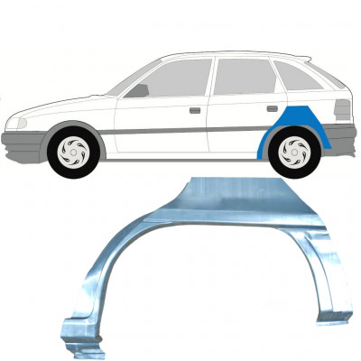 OPEL ASTRA 1991-2002 KLAPA TYLNA REPERATURKA BŁOTNIKA TYLNEGO / LEWA STRONA