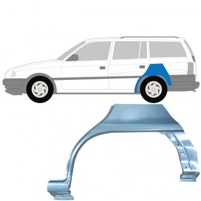 Reperaturka błotnika tylnego do Opel Astra 1991-2002 / Lewa / COMBI 7260