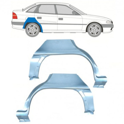 Reperaturka błotnika tylnego do Opel Astra 1991-2002 / Lewa+Prawa / SEDAN / Zestaw 10406