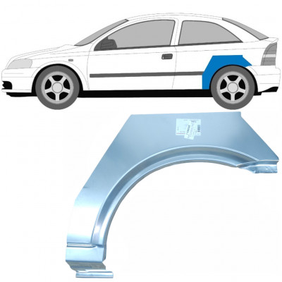 OPEL ASTRA 1998-2009 3 DRZWIOWY REPERATURKA BŁOTNIKA TYLNEGO / LEWA STRONA