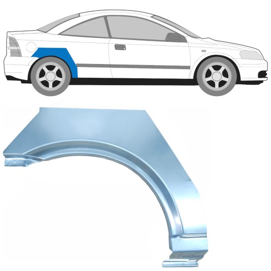 Reperaturka błotnika tylnego do Opel Astra G 1998-2009 / Prawa / COUPE 15959