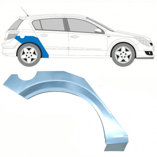 Reperaturka błotnika tylnego do Opel Astra 2003-2014 / Prawa 8862