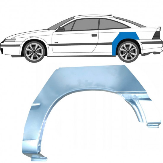 Reperaturka błotnika tylnego do Opel Calibra 1990-1997 / Lewa 6356