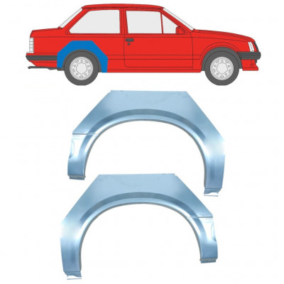 Reperaturka błotnika tylnego do Opel Corsa A 1982-1993 / Lewa+Prawa / Zestaw 11020