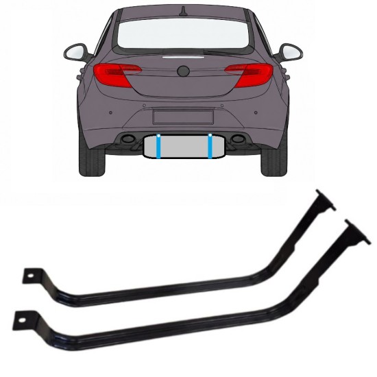 Obejmy zbiornika paliwa do Opel Insignia 2008-2017 15991
