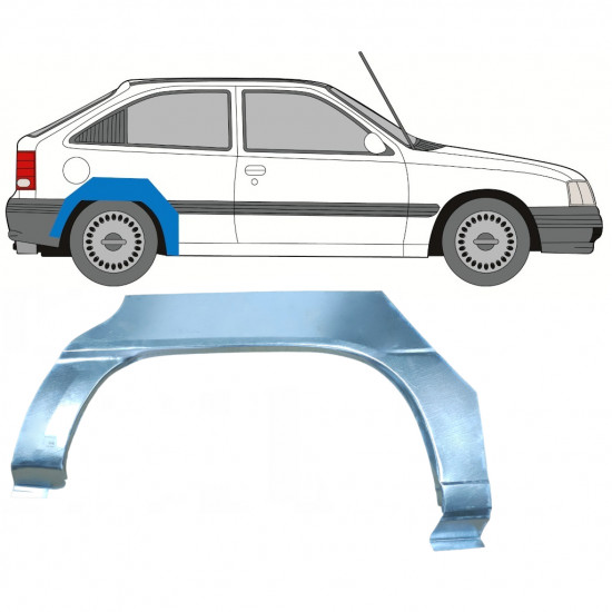 Reperaturka błotnika tylnego do Opel Kadett 1984-1993 / Prawa 7363