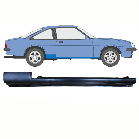 Reperaturka progu do Opel Manta B 1975-1988 / Prawa /  8792