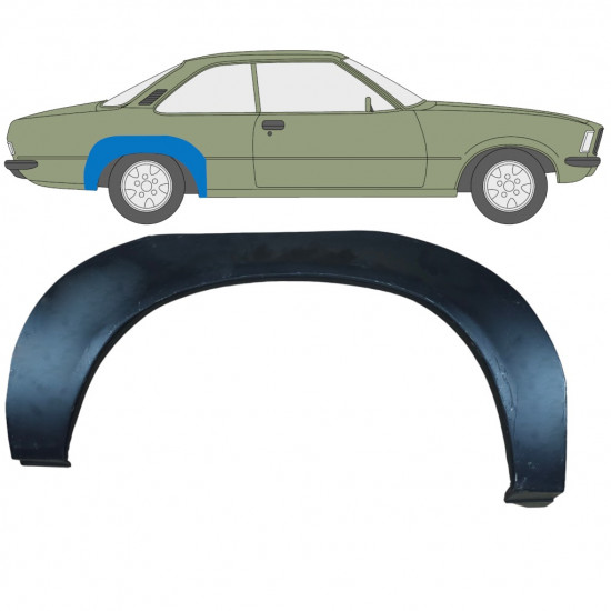 Reperaturka błotnika tylnego do Opel Rekord D 1972-1977 / Prawa 11098