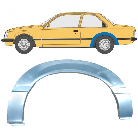 Reperaturka błotnika tylnego do Opel Rekord E 1977-1986 / Lewa 11038