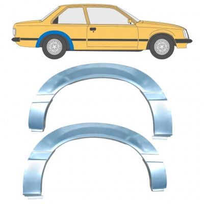 Reperaturka błotnika tylnego do Opel Rekord E 1977-1986 / Lewa+Prawa / Zestaw 11039