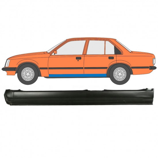 Pełny próg do Opel Rekord E 1977-1986 / Lewa 8075