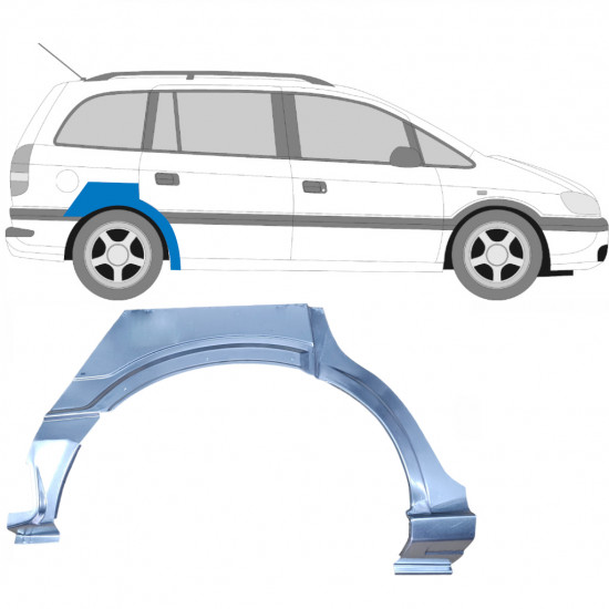 Reperaturka błotnika tylnego do Opel Zafira 1999-2005 / Prawa 6888