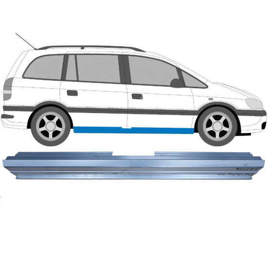 Reperaturka progu do Opel Zafira 1999-2005 / Lewa = Prawa (symetryczny) 8932