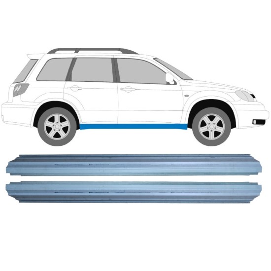 Reperaturka progu do Mitsubishi Outlander 2003-2007 / Lewa+Prawa / Zestaw 16144