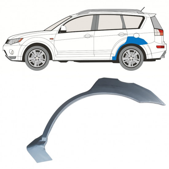 Reperaturka błotnika tylnego do Mitsubishi Outlander 2007-2012 / Lewa 10977