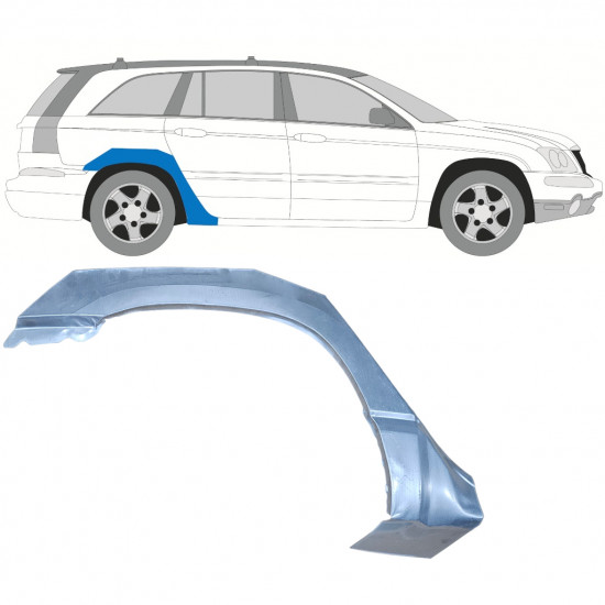 Reperaturka błotnika tylnego do Chrysler Pacifica 2003-2007 / Prawa 7669