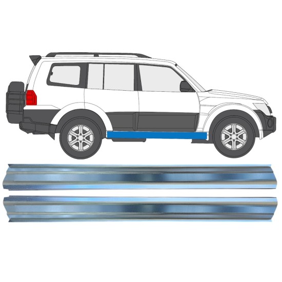 Reperaturka progu do Mitsubishi Pajero 2006-2021 / Lewa+Prawa / Zestaw 16351
