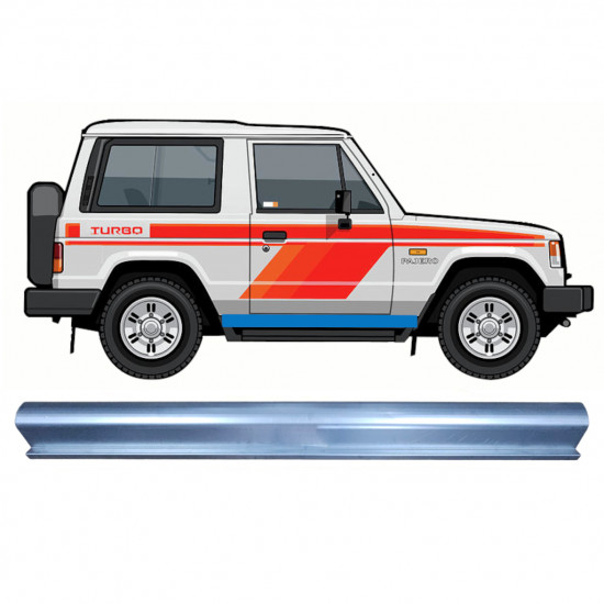 Reperaturka progu do Mitsubishi Pajero 1982-1992 / Lewa = Prawa (symetryczny) 9334