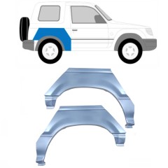 Reperaturka błotnika tylnego do Mitsubishi Pajero 1991-2001 / Lewa+Prawa / Zestaw 10668