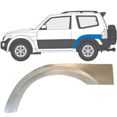 Reperaturka błotnika tylnego do Mitsubishi Pajero 2006-2021 / Lewa 14838