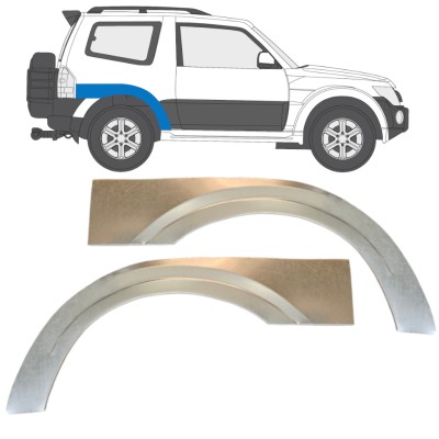 Reperaturka błotnika tylnego do Mitsubishi Pajero 2006-2021 / Lewa+Prawa / Zestaw 14839