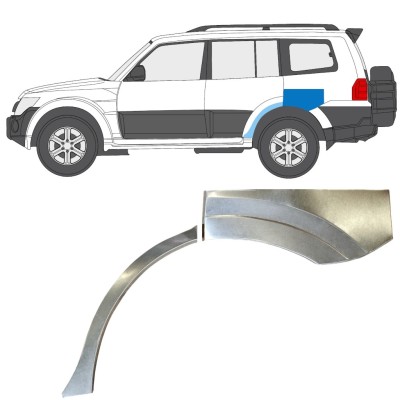 Reperaturka błotnika tylnego do Mitsubishi Pajero 2006-2021 / Lewa 14841