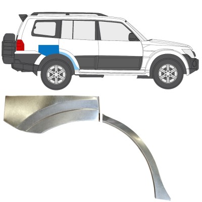 Reperaturka błotnika tylnego do Mitsubishi Pajero 2006-2021 / Prawa 14840