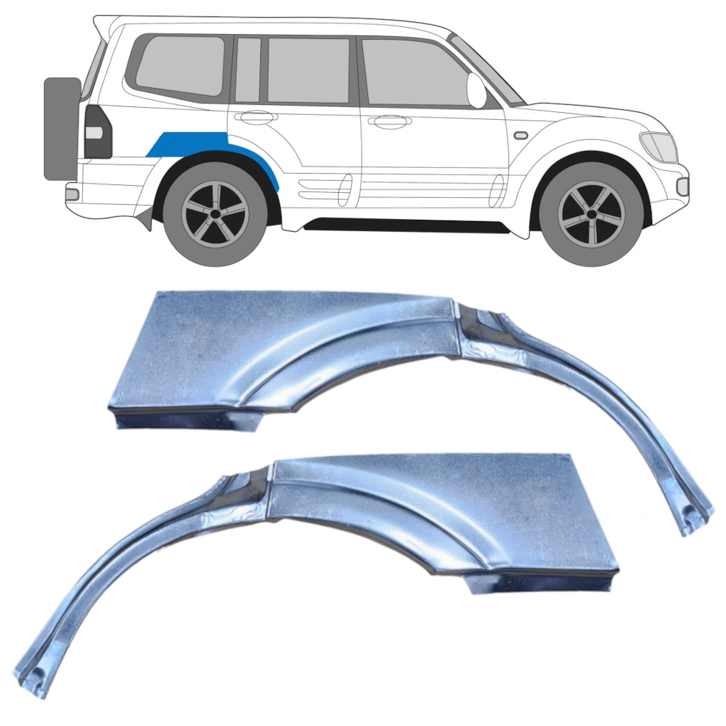 Reperaturka Błotnika Tylnego Do Mitsubishi Pajero 1999-2006 / Lewa+Prawa / Zestaw 9674