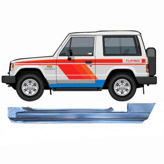 Pełny próg do Mitsubishi Pajero 1982-1992 / Lewa 8700