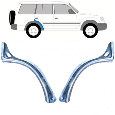 Reperaturka błotnika tylnego do Mitsubishi Pajero 1991-1999 / Lewa+Prawa / Zestaw 9773