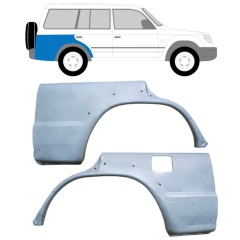 Reperaturka błotnika tylnego do Mitsubishi Pajero 1991-2001 / Lewa+Prawa / Zestaw 10402