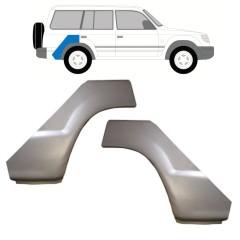 Reperaturka błotnika tylnego do Mitsubishi Pajero 1991-2001 / Lewa+Prawa / Zestaw 16151