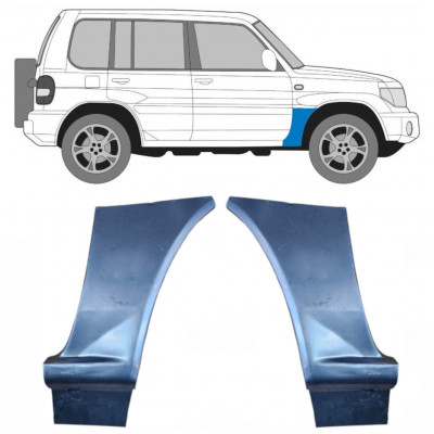 Reperaturka błotnika przedniego do Mitsubishi Pajero Pinin 1998- / Lewa+Prawa / Zestaw 9298