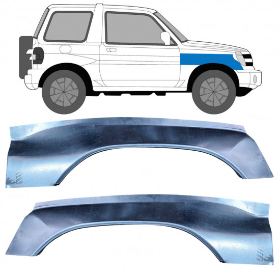 Reperaturka błotnika przedniego do Mitsubishi Pajero Pinin 1998- / Lewa+Prawa / Zestaw 10624