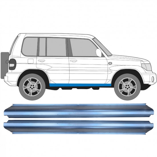 Reperaturka progu do Mitsubishi Pajero Pinin 1998-2007 / Zestaw 11363