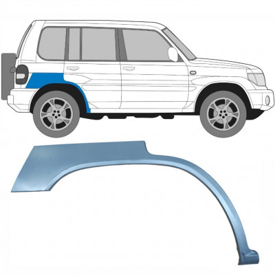 Reperaturka błotnika tylnego do Mitsubishi Pajero Pinin 1998-2007 / Prawa 5132