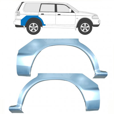 Reperaturka błotnika tylnego do Mitsubishi Pajero Sport 1996-2008 / Lewa+Prawa / Zestaw 10584