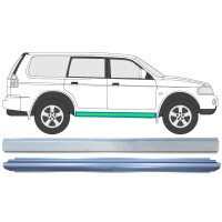 Reperaturka progu wewnętrzna + zewnętrzna do Mitsubishi Pajero Sport 1996-2008 / Lewa = Prawa (symetryczny) / Zestaw 14873 Reperaturka progu wewnętrzna + zewnętrzna do Mitsubishi Pajero Sport 1996-2008 / Lewa = Prawa (symetryczny) / Zestaw 14873