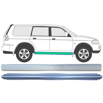 Reperaturka progu wewnętrzna + zewnętrzna do Mitsubishi Pajero Sport 1996-2008 / Lewa = Prawa (symetryczny) / Zestaw 14873