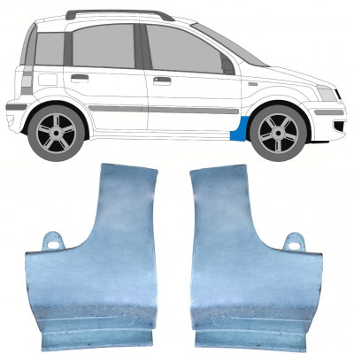 Reperaturka błotnika przedniego do Fiat Panda 2003-2012 / Lewa+Prawa / Zestaw 9740