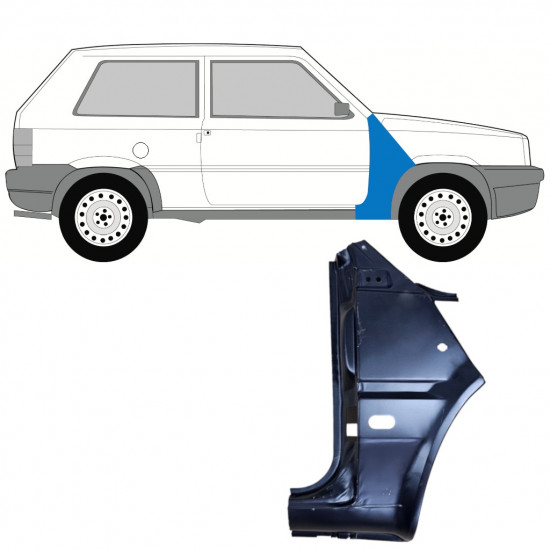 Reperaturka błotnika przedniego do Fiat Panda 1980-2002 / Prawa 11811