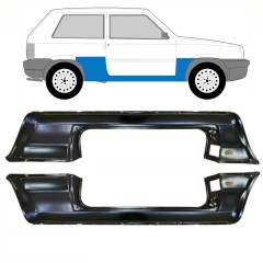Pełny próg do Fiat Panda 1980-2002 / Lewa+Prawa / Zestaw 10756