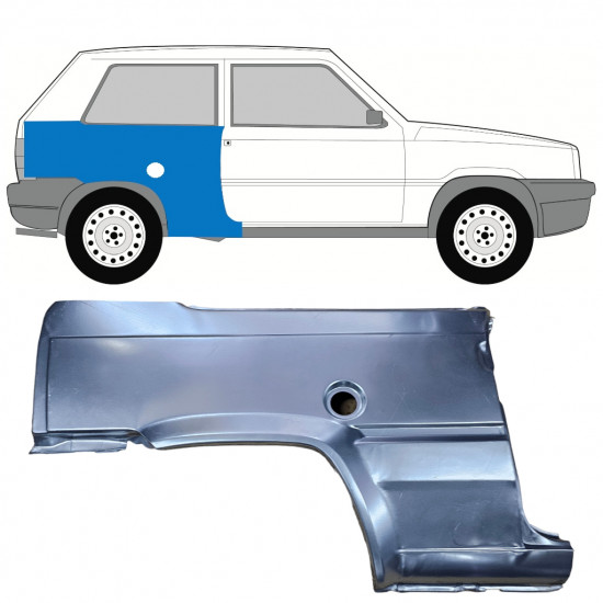 Reperaturka błotnika tylnego do Fiat Panda 1980-2002 / Prawa 11814